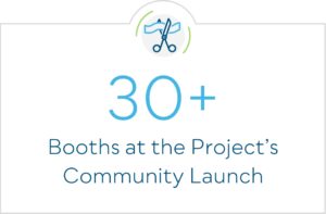 30+ Booths at the Project's Community Launch