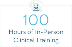 100 hours of in-person clinical training