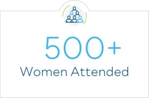 500+ women attended
