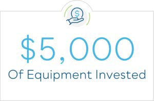 $5,000 Of Equipment Invested