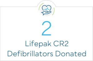 2 Lifepak CR2 Defibrillators Donated