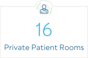16 Private Patient Rooms