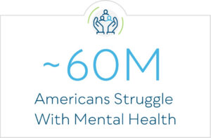 About 60 Million Americans Struggle with Mental Health